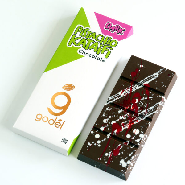 Pistachio Kataifi DARK Chocolate 100g